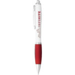 Nash ballpoint pen white barrel and coloured grip - Image 12