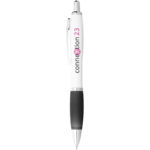 Nash ballpoint pen white barrel and coloured grip - Image 16