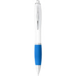Nash ballpoint pen white barrel and coloured grip - Image 22