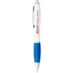 Nash ballpoint pen white barrel and coloured grip - Image 20