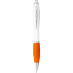 Nash ballpoint pen white barrel and coloured grip - Image 26