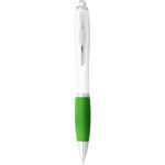 Nash ballpoint pen white barrel and coloured grip - Image 30