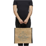 Harry coloured edge jute tote bag - Image 7