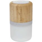 Aurea bamboo Bluetooth® speaker with light - Image 3