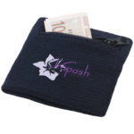 Brisky performance wristband with zippered pocket - Image 5