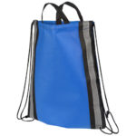 Reflective non-woven drawstring backpack