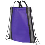 Reflective non-woven drawstring backpack - Image 5