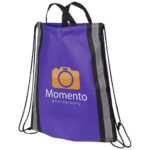 Reflective non-woven drawstring backpack - Image 7