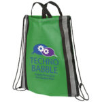 Reflective non-woven drawstring backpack - Image 11