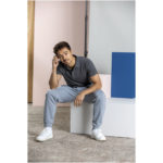 Graphite short sleeve men’s GOTS organic polo - Image 13