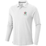 Oakville long sleeve men's polo - Image 4