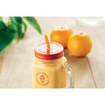 Glass Mason jar with straw | TROPICAL TWIST - Image 6