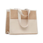 Jute and canvas cooler bag | CAMPO DE GELI