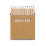 COLOURED. Pencil box with 12 coloured pencils | Coloring pages