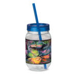 STRAW. Cup with straw 550 ml | Mugs - Image 4