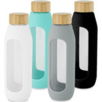 Tidan 600 ml borosilicate glass bottle with silicone grip | Water bottles - Image 7