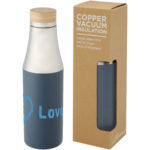 Hulan 540 ml copper vacuum insulated stainless steel bottle with bamboo lid | Insulated bottles - Image 14