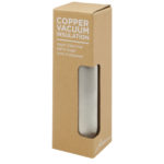Ljungan 500 ml copper vacuum insulated stainless steel bottle with PU leather strap and lid | Insulated bottles - Image 5
