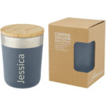 Lagan 300 ml copper vacuum insulated stainless steel tumbler with bamboo lid | Insulated mugs - Image 13