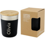 Lagan 300 ml copper vacuum insulated stainless steel tumbler with bamboo lid | Insulated mugs - Image 33