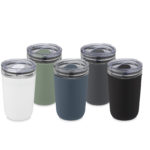 Bello 420 ml glass tumbler with recycled plastic outer wall | Travel mugs - Image 22