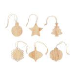 Set of wooden Xmas ornaments | CHRISET