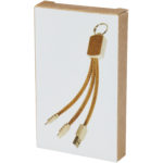 Bates wheat straw and cork 3-in-1 charging cable | Cables - Image 4