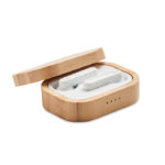 TWS earbuds in bamboo case | JAZZ BAMBOO