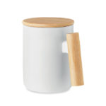 Porcelain mug with lid 380 ml | MAJEST