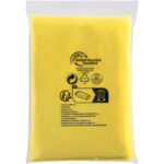 Mayan recycled plastic disposable rain poncho with storage pouch | Rain Ponchos - Image 8