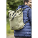 Joey 15” GRS recycled canvas rolltop laptop backpack 15L | Laptop Backpacks - Image 9