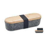 RPET felt pencil case with lid | MILE