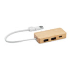 Bamboo USB 3 ports hub | HUBBAM