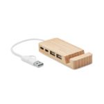 Bamboo USB 4 ports hub | HUBSTAND