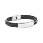 Braided faux leather bracelet | FAULET
