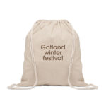 Recycled cotton drawstring bag | CABETRI - Image 4