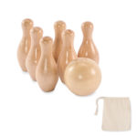 Mini pine wood bowling set | BOLITO