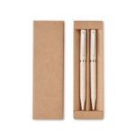 Wheat straw/ABS twist pen set | PEAT - Image 2