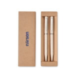 Wheat straw/ABS twist pen set | PEAT - Image 5