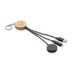 Key ring with 4 in 1 60W cable | BULE - Image 4