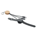 Key ring with 4 in 1 60W cable | BULE - Image 2