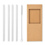 4 reusable glass straws | GLAW
