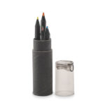 6 black colouring pencils | NEGRO