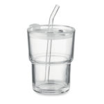 Glass tumbler with straw 400ml | SIP