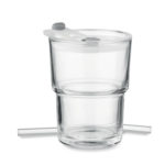 Glass tumbler with straw 400ml | SIP - Image 2