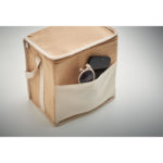 Jute and canvas cooler bag 3L | LONA - Image 4