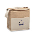 Jute and canvas cooler bag 3L | LONA - Image 5