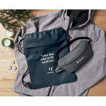 Drawstring bag in 600D RPET | BANGKOK BAG - Image 7