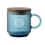 Ribbed glass mug 300ml | VITRIO MUG