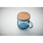 Ribbed glass mug 300ml | VITRIO MUG - Image 2